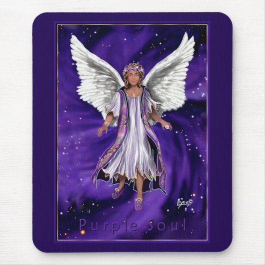 Lila Soul-Maus-Pad Mousepad (Vorne)