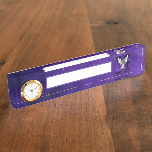 Lila Soul Namensplakette (Seite)