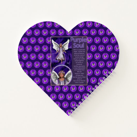 Lila Soul-Notebook Notizblock (Rückseite)