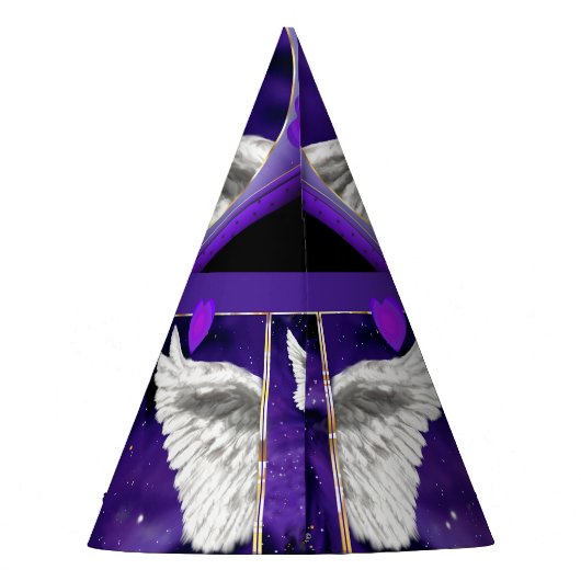 Lila Soul Partyhütchen (Rückseite)