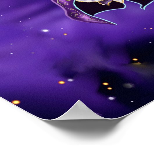 Lila Soul-Poster Poster (Ecke)