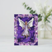 Lila Soul Postkarte (Stehend Vorderseite)