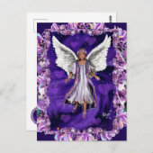 Lila Soul Postkarte (Vorne/Hinten)