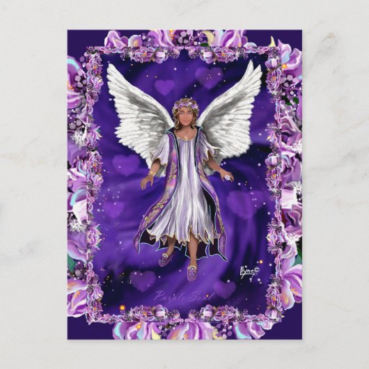 Lila Soul Postkarte (Vorderseite)