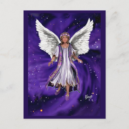 Lila Soul Postkarte (Vorderseite)