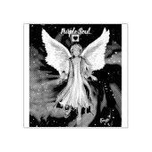 Lila Soul Scarf Gummistempel (Prägung)