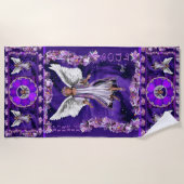 Lila Soul Strandtuch (Vorderseite)