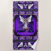 Lila Soul Strandtuch (Vorderseite)