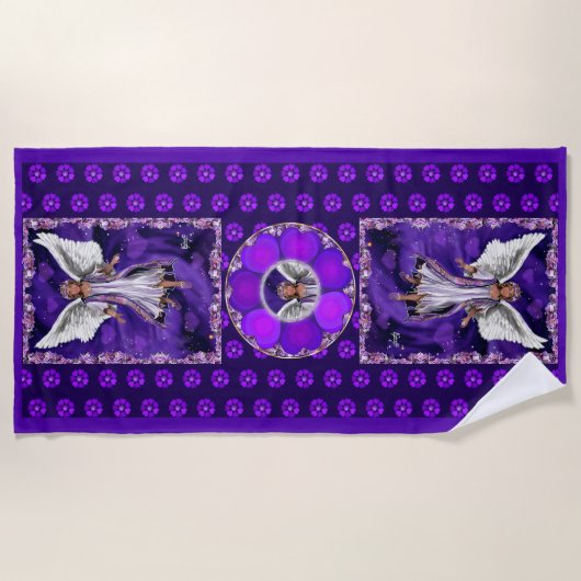 Lila Soul Strandtuch (Vorderseite)