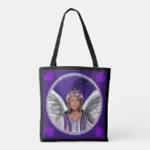 Lila Soul Totbeutel Tasche (Rückseite)