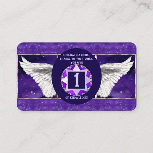 lila Soul-Visitenkarte Visitenkarte (Vorderseite)