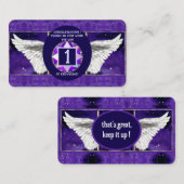 lila Soul-Visitenkarte Visitenkarte (Vorne/Hinten)