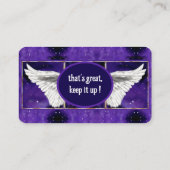 lila Soul-Visitenkarte Visitenkarte (Rückseite)