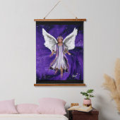 Lila Soul Wandteppich Mit Holzrahmen (Schlafzimmer)