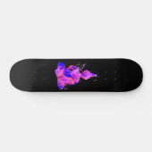 Lila Space Budda Silhouette Skateboard (Horizontal)