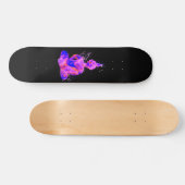 Lila Space Budda Silhouette Skateboard (Horizontal)