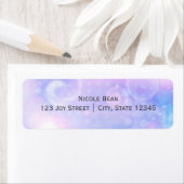 Lila Spacey-Leuchten kosmische Galaxie-Adressetike (Insitu)