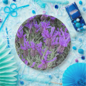 Lila Spanischer Lavendel Blumen Pappteller (Party)