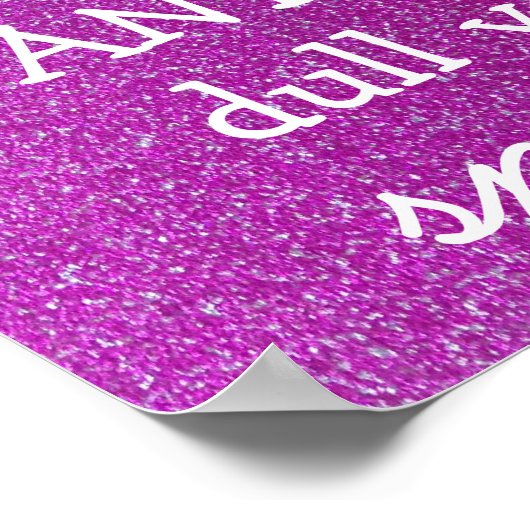 Lila Sparkassenplakat Poster (Ecke)