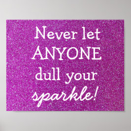 Lila Sparkassenplakat Poster