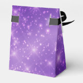 Lila Sparkle Abschluss Custom 2025 Chic Party Geschenkschachtel (Rückseite)