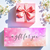 Lila Sparkle-Geschenkgutschein