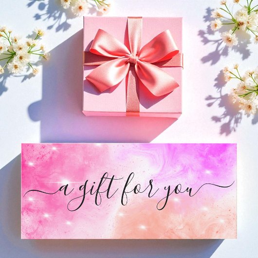 Lila Sparkle-Geschenkgutschein