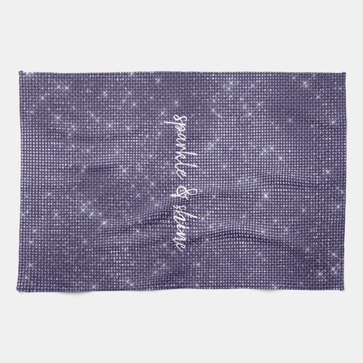 Lila Sparkle Geschirrtuch (Horizontal)