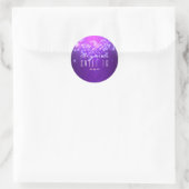 Lila Sparkle Glam Club PARTY Stickers (Tasche)