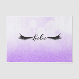 Lila Sparkle Glitzer Beauty Eyelashes Lashes Seidenpapier