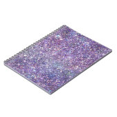 Lila Sparkle-Glitzer Notizblock (Linke Seite)