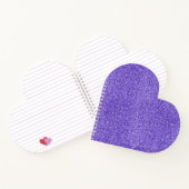 Lila Sparkle-Glitzer Notizblock (Innenseite)