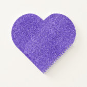 Lila Sparkle-Glitzer Notizblock (Rückseite)