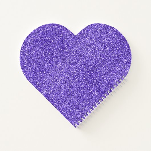 Lila Sparkle-Glitzer Notizblock (Rückseite)