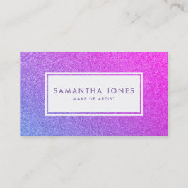 Lila Sparkle Glitzer Pink Girl Make up Artist Visitenkarte