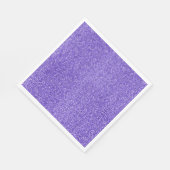 Lila Sparkle-Glitzer Serviette (Ecke)