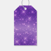 Lila Sparkle Graduate Custom Graduate Party Geschenkanhänger (Rückseite)