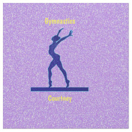 Lila Sparkle Gymnastik Bammgewebe Stoff