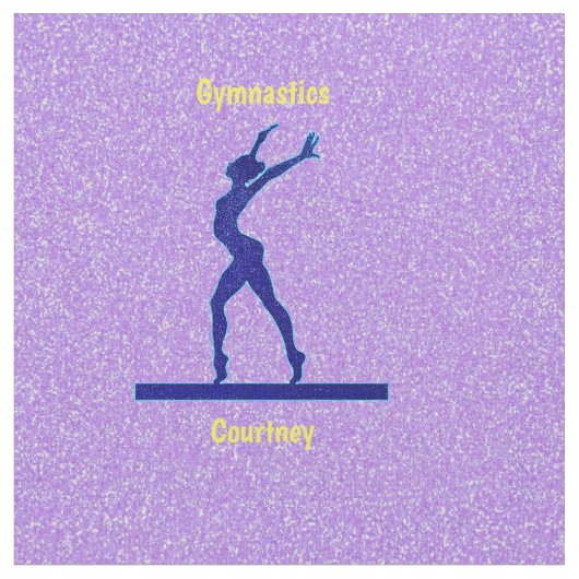 Lila Sparkle Gymnastik Bammgewebe Stoff (Nahaufnahme)