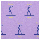 Lila Sparkle Gymnastik Bammgewebe Stoff (Muster)