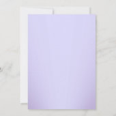 Lila Sparkle Jewel Baptisse/Christening Einladung (Rückseite)