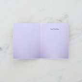 Lila Sparkle Jewel Taufe Danke Karte (Innenseite)