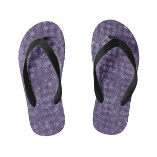 Lila Sparkle Kinderbadesandalen