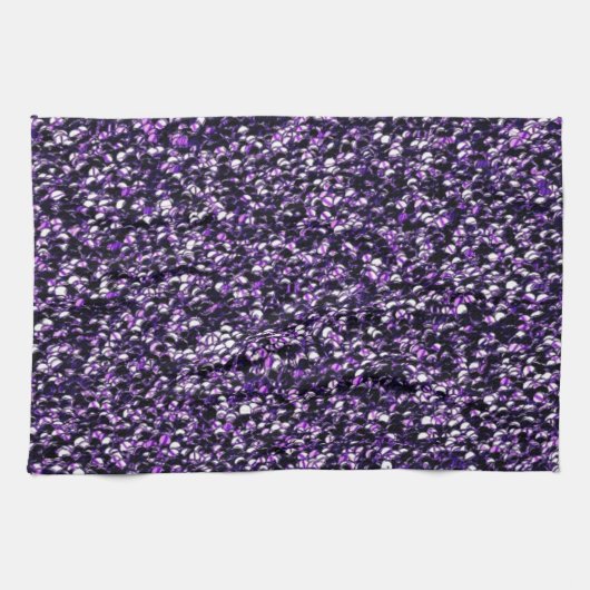 Lila Sparkle Küchentuch (Horizontal)