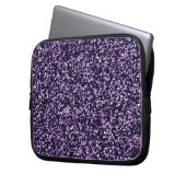 Lila Sparkle Laptopschutzhülle (Vorderseite Links)