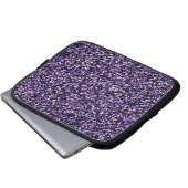 Lila Sparkle Laptopschutzhülle (Vorne Knopf)