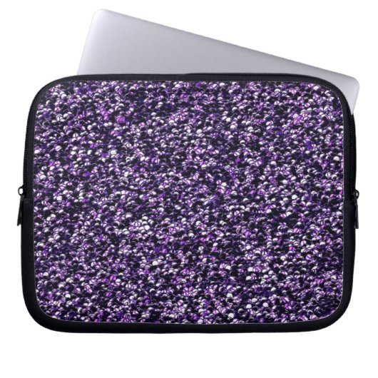 Lila Sparkle Laptopschutzhülle (Vorderseite)