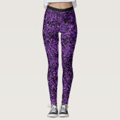 Lila Sparkle Leggings (Vorderseite)