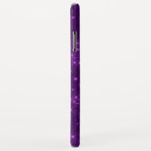 Lila Sparkle-Shimmer Monogramm und Initial Case-Mate iPhone Hülle (Hinten/Rechts)