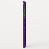 Lila Sparkle-Shimmer Monogramm und Initial Case-Mate iPhone Hülle (Hinten/Links)